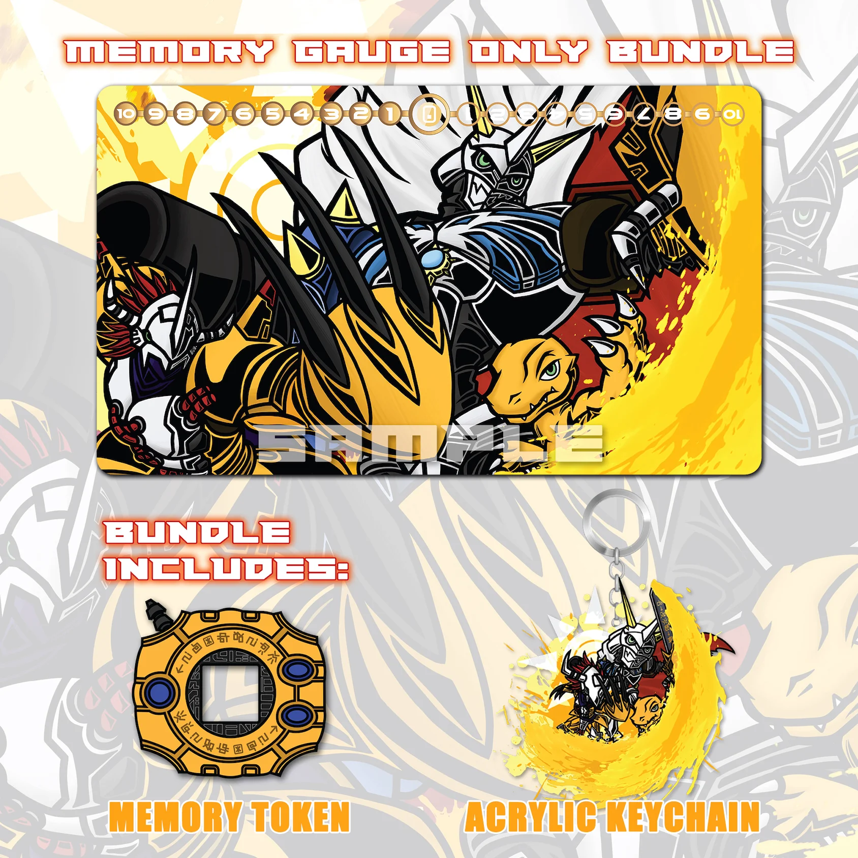 Omnimon Flames of Courage Playmat Bundle