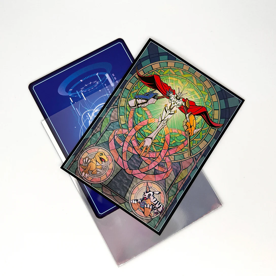 Omnimon Stained Glass Art Standard Size Card Sleeves - Image 3