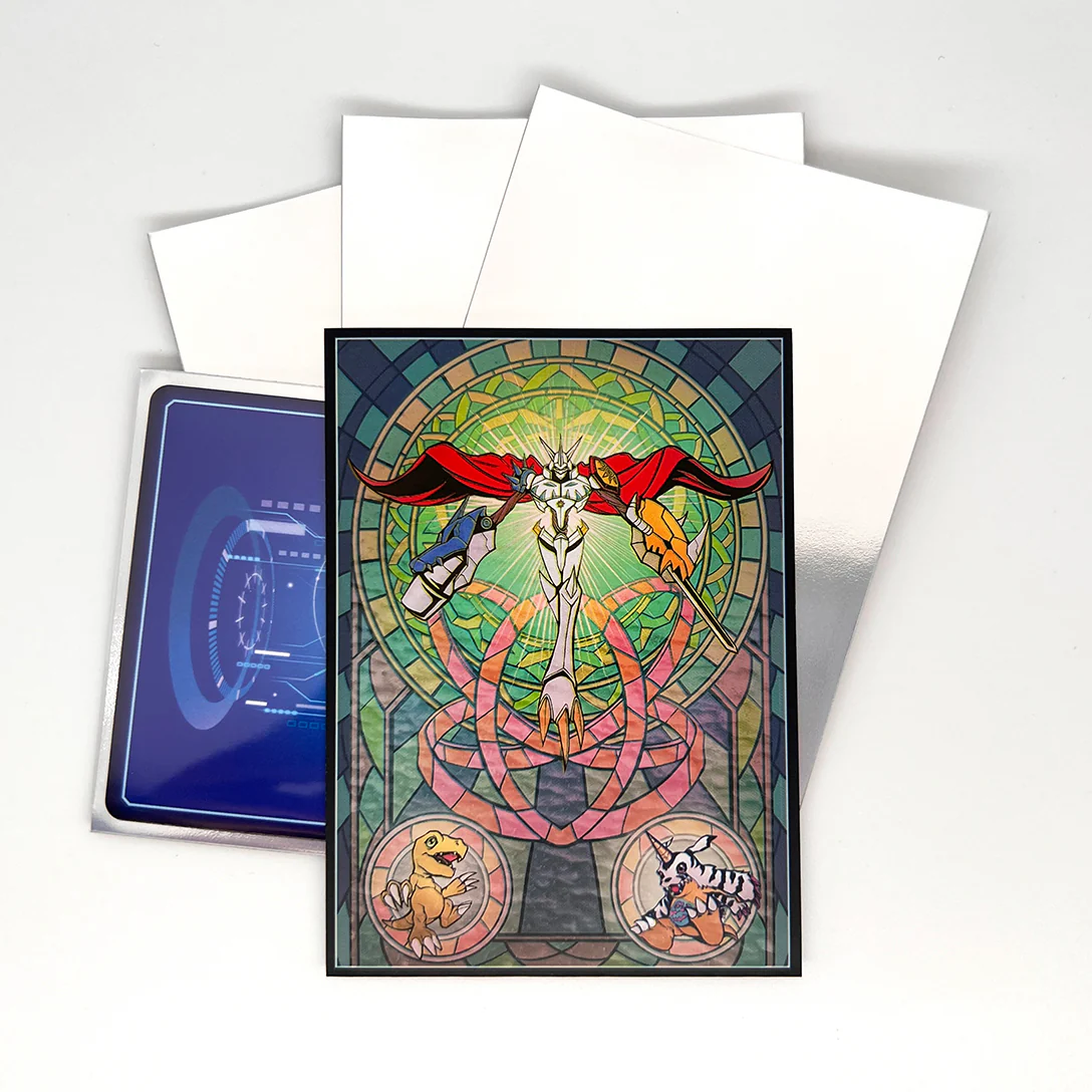 Omnimon Stained Glass Art Standard Size Card Sleeves - Image 4