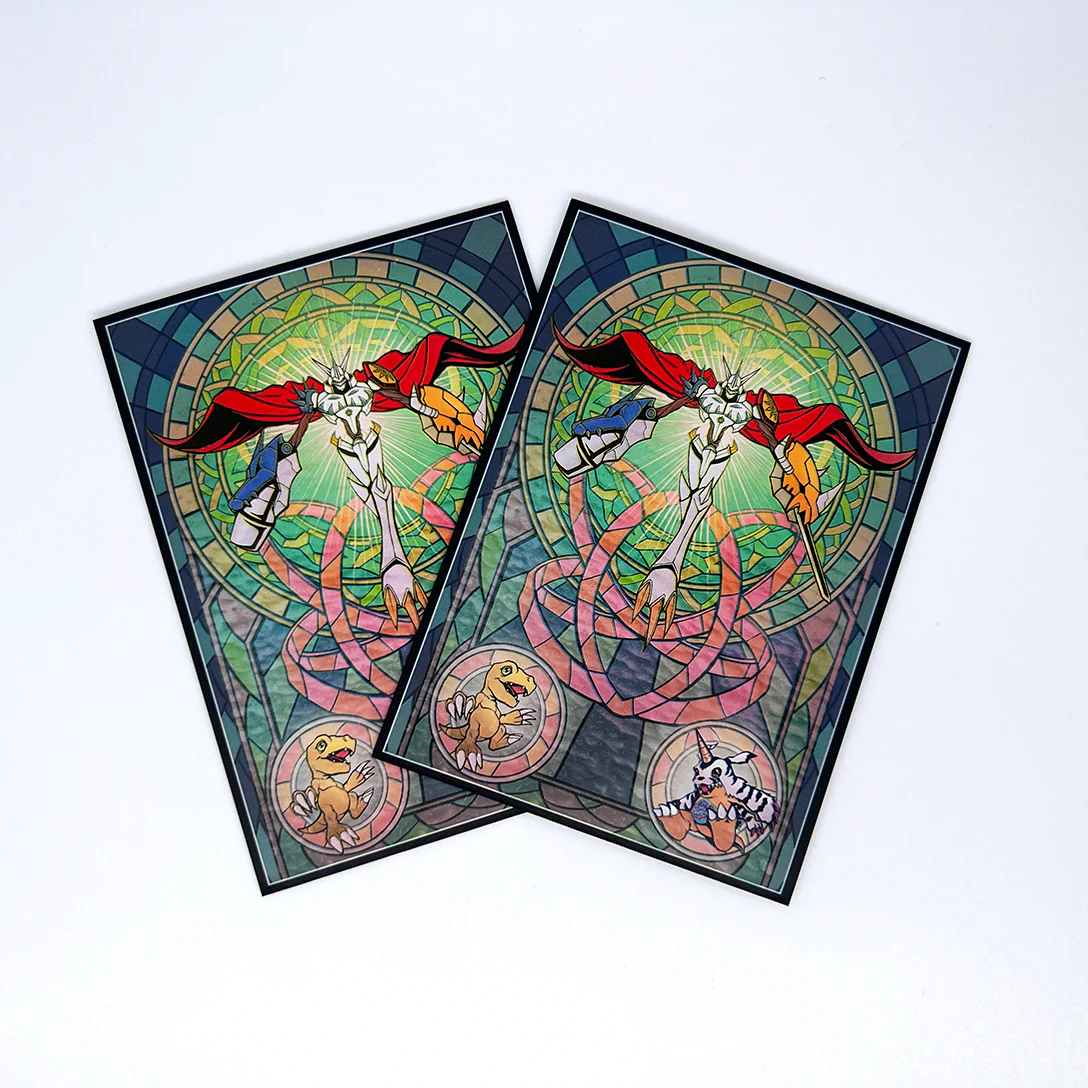 Omnimon Stained Glass Art Standard Size Card Sleeves - Image 5