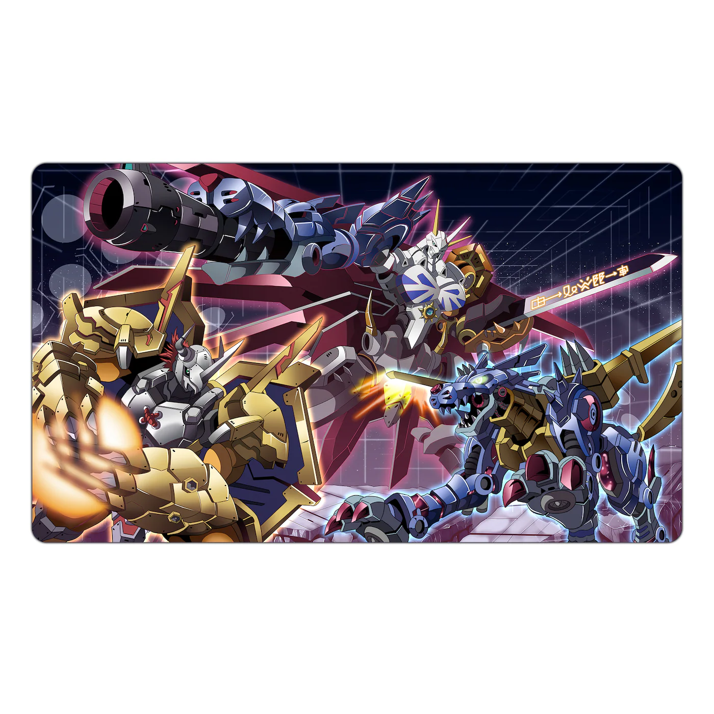 Omnimon, WarGreymon and MetalGarurumon TCG Playmat - Image 3