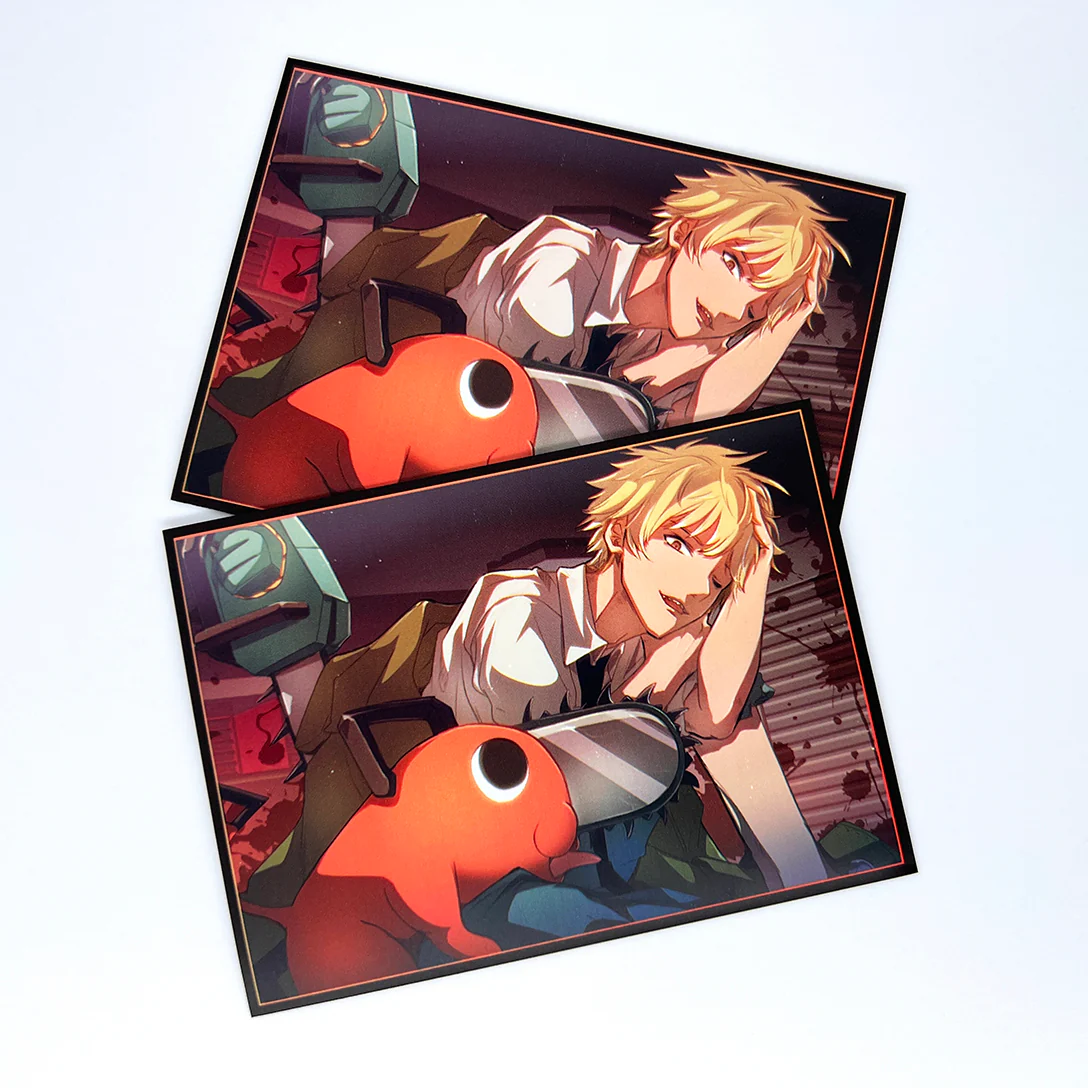 Pochita & Denji Standard Size Card Sleeves - Image 3