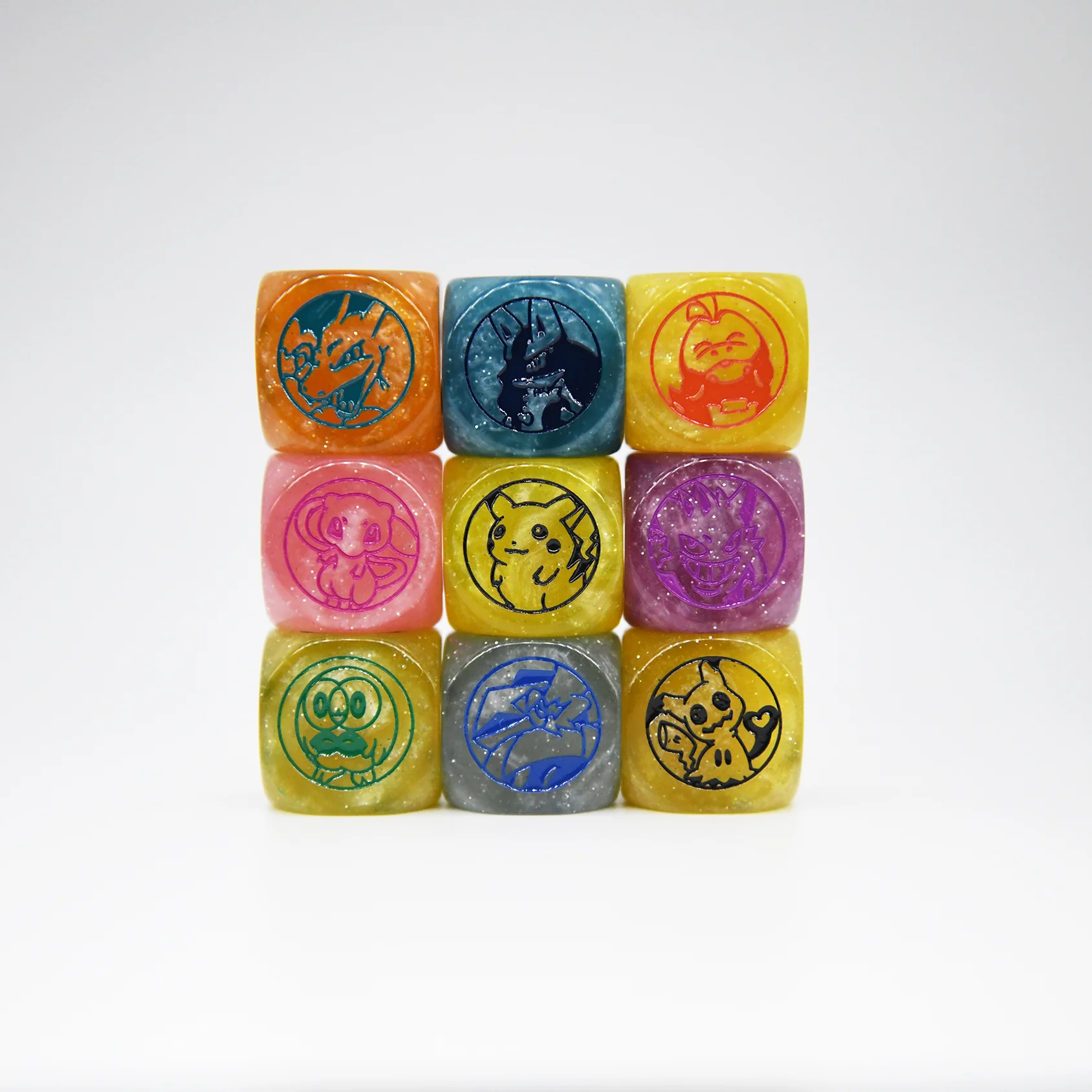 Pokemon 20mm Colored Dice Collection Vol.1