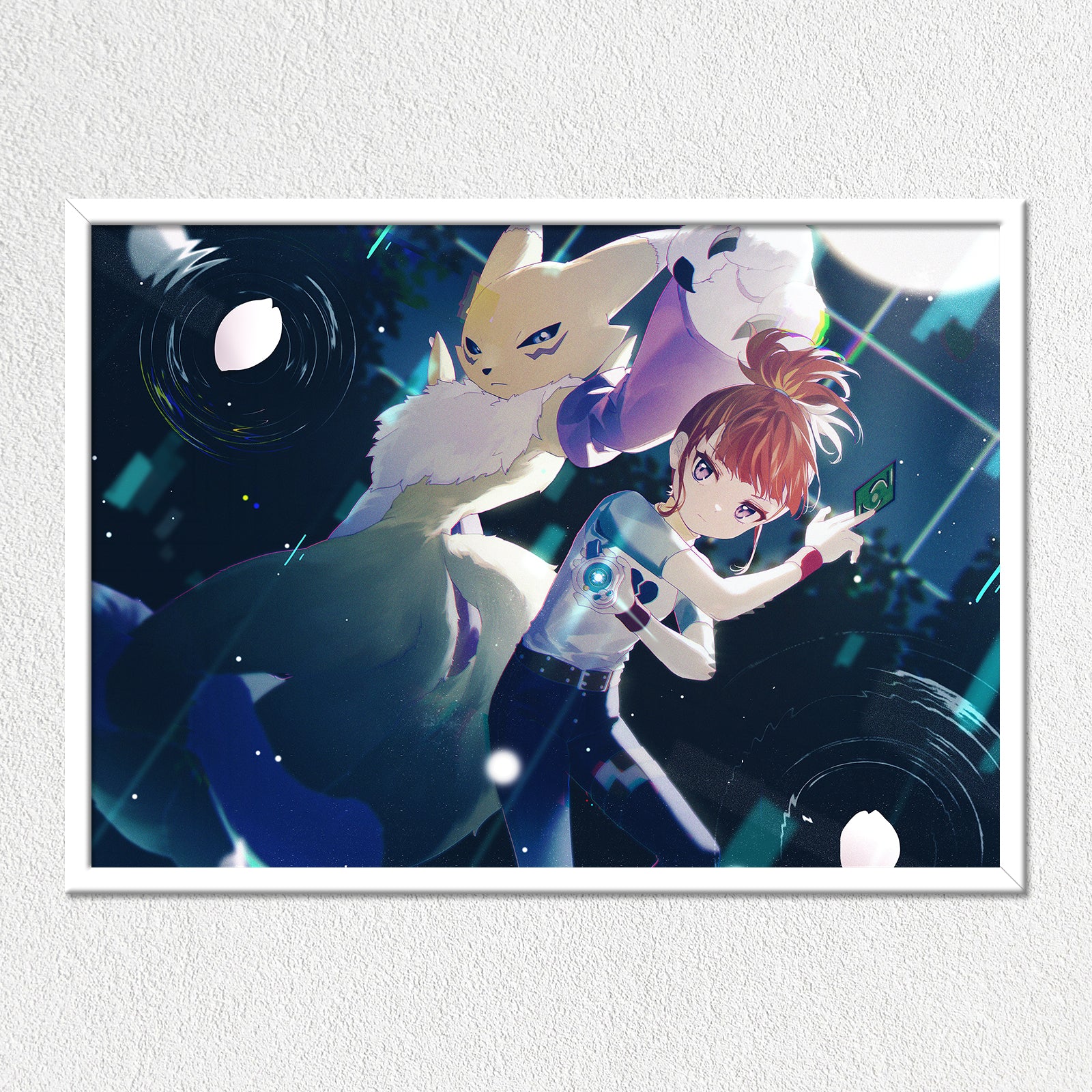 Rena & Rika Mounted Art Print - Image 2