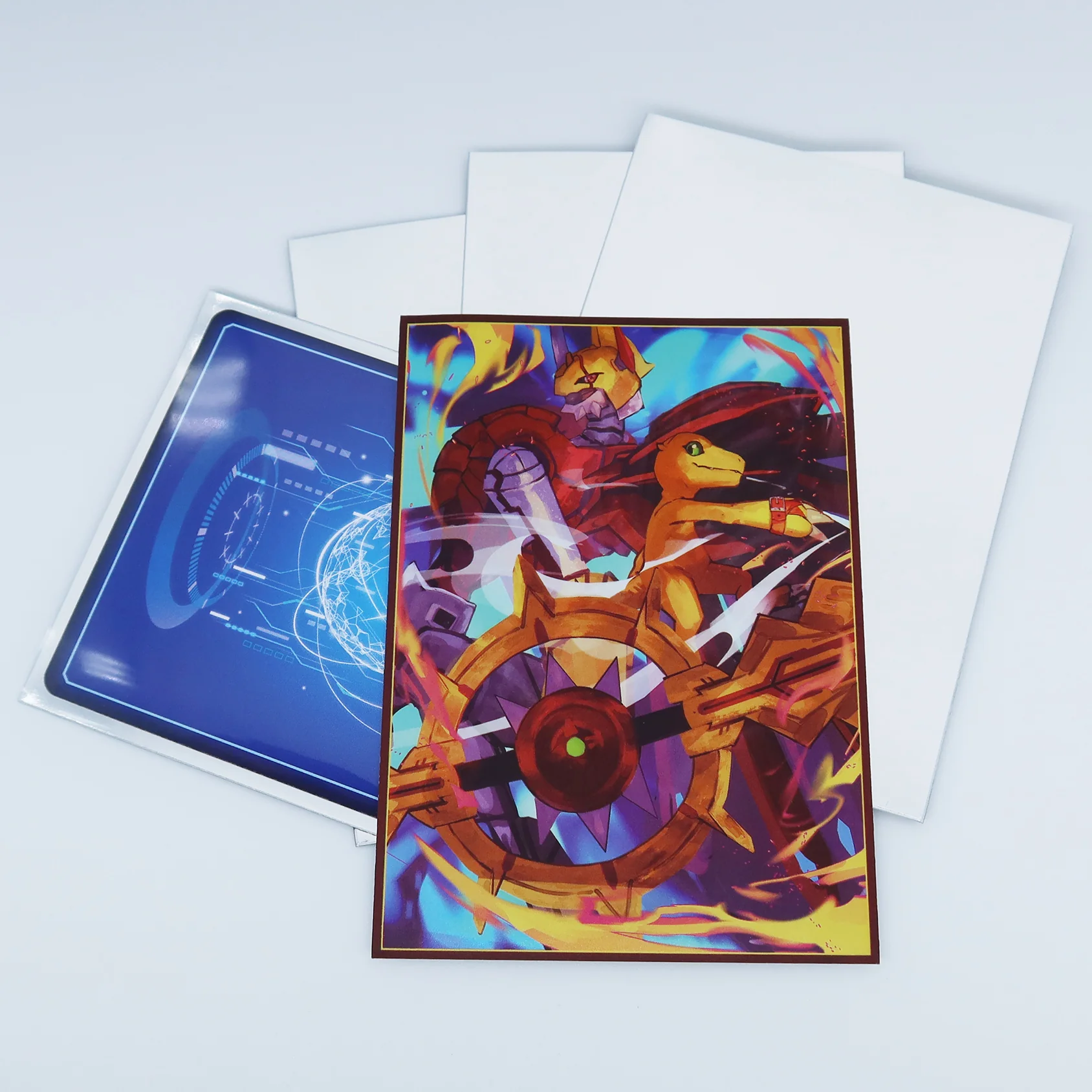 ShineGreymon & Agumon Standard Size Card Sleeves - Image 3