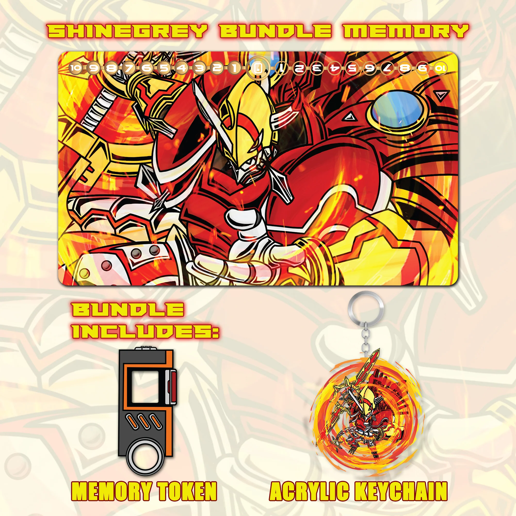 ShineGreymon GeoGrey Sword Playmat Bundle - Image 2