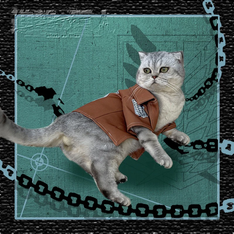 Shingeki no Kyojin Survey Corps Jacket Pet Costume [Attack on Titan] - Image 4