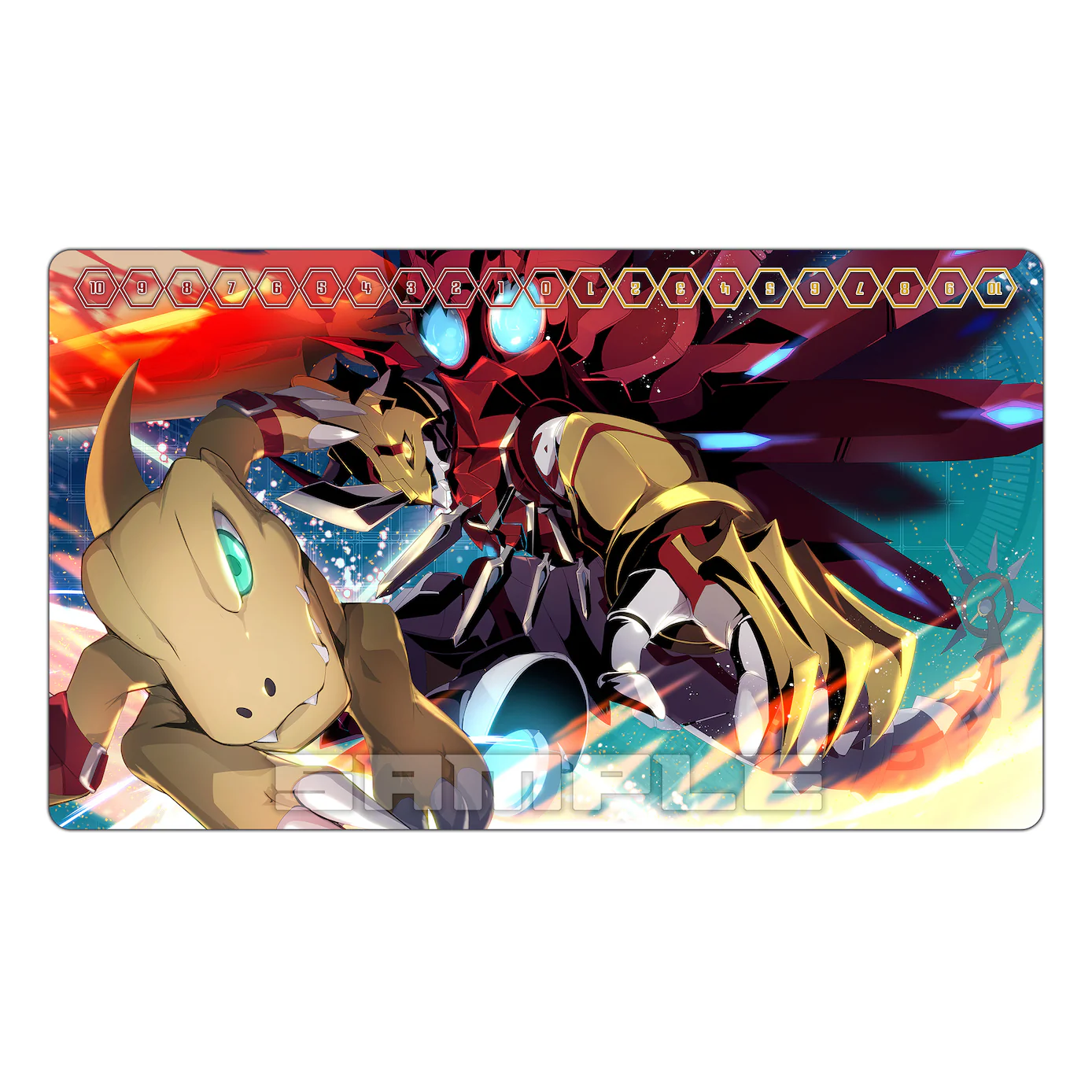 Shining Blast ShineGreymon & Agumon TCG Playmat - Image 2