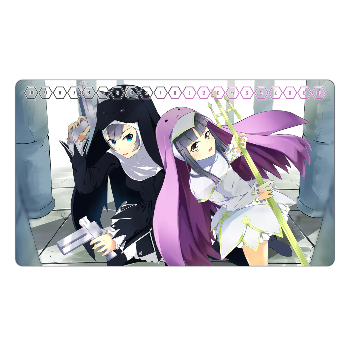 Sistermon Noir & Sistermon Blanc TCG Playmat - Image 2