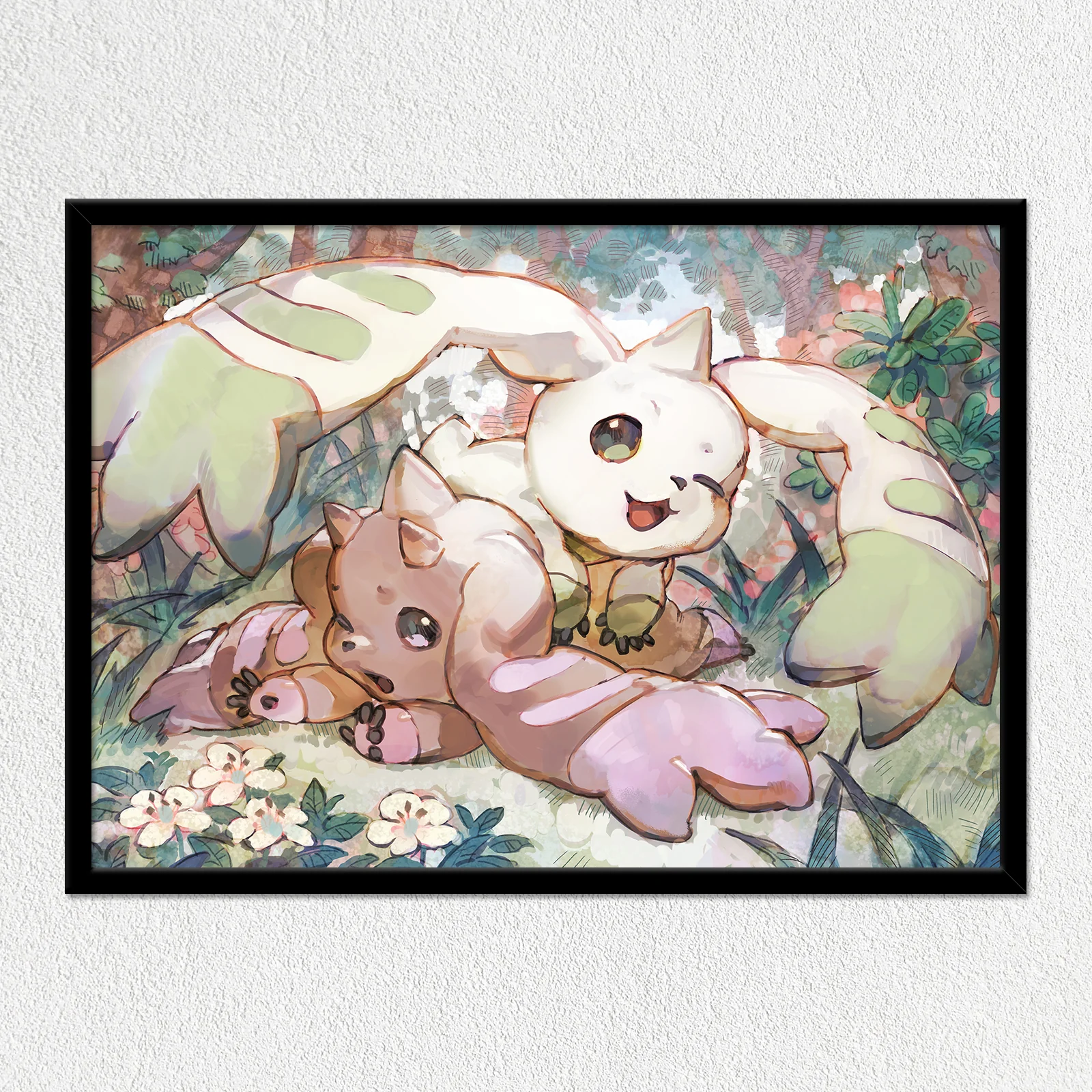 Terrier & Lop Forest Adventure Mounted Art Print - Image 2