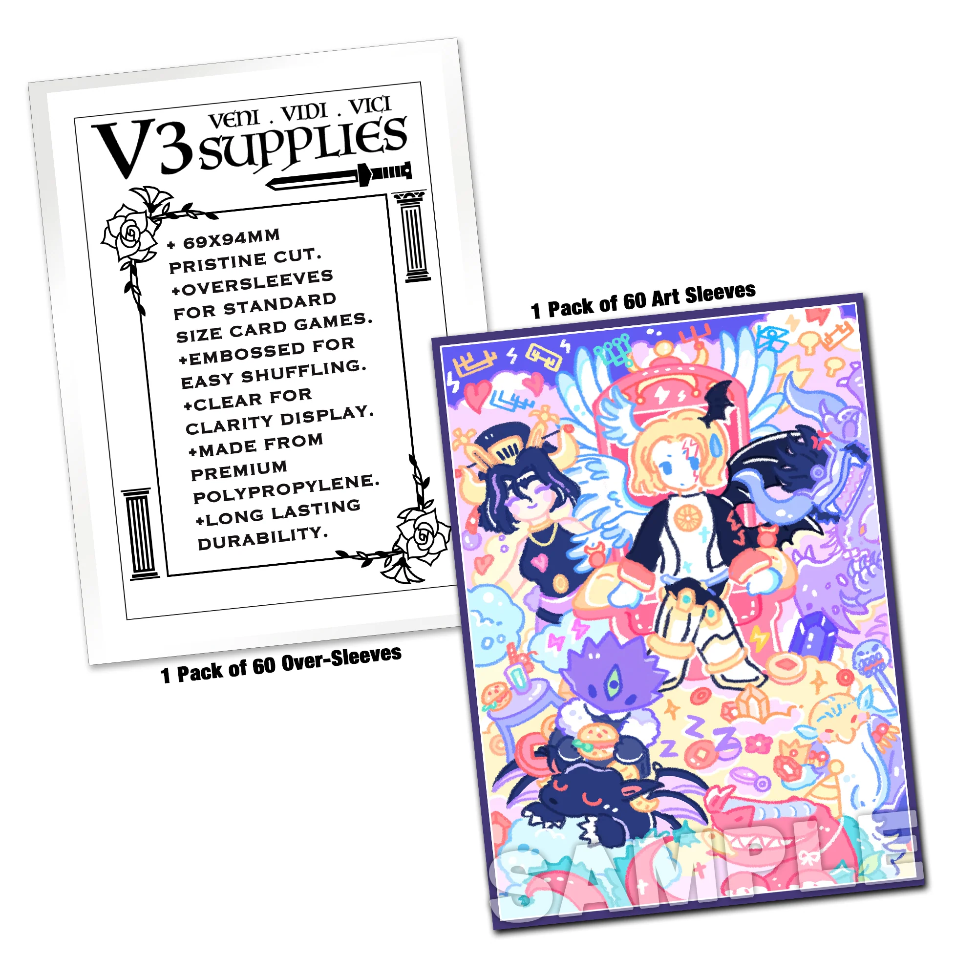 Seven Cute Demon Lords Standard Size Card Sleeves - Image 2