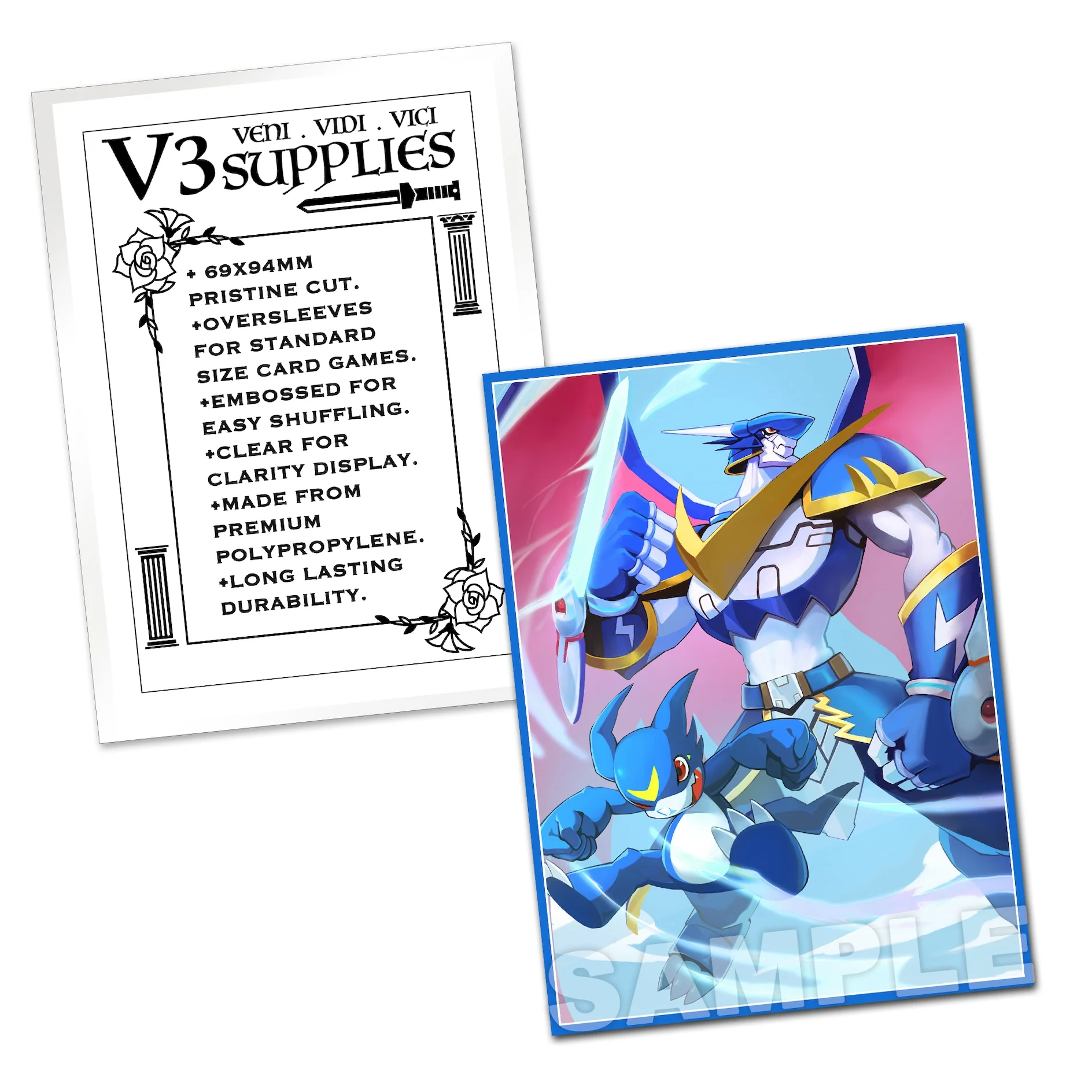 Veemon & Ulforceveedramon Standard Size Card Sleeves - Image 2