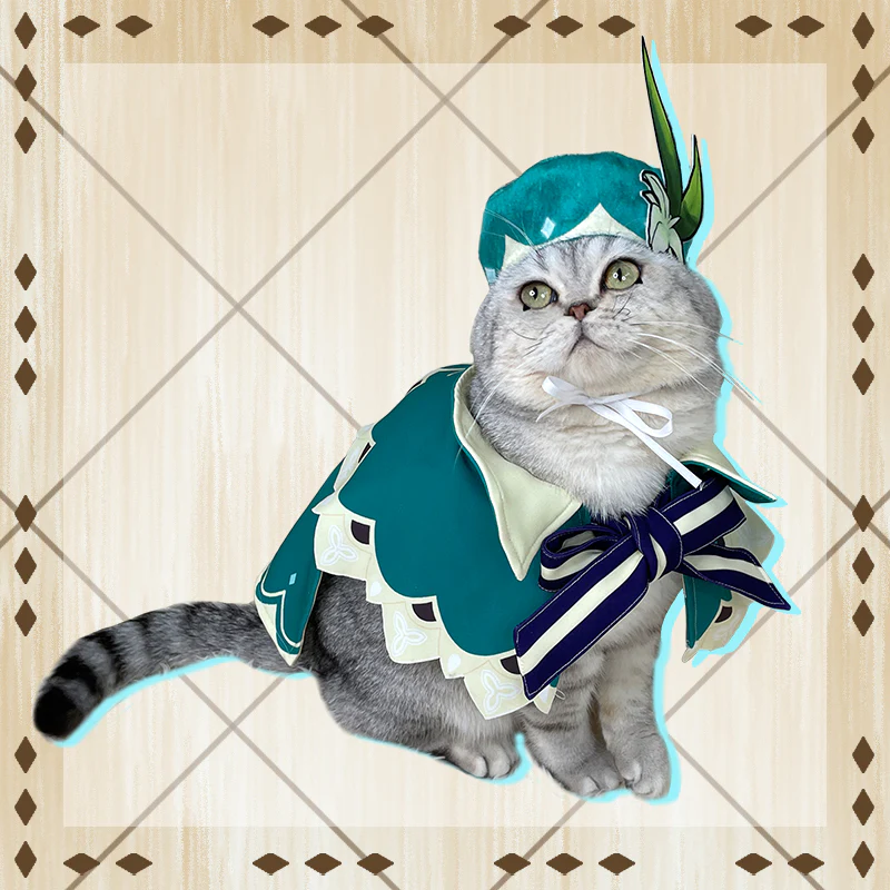 Venti Full Set Cape + Hat Pet Cosplay Set [Genshin Impact] - Image 3