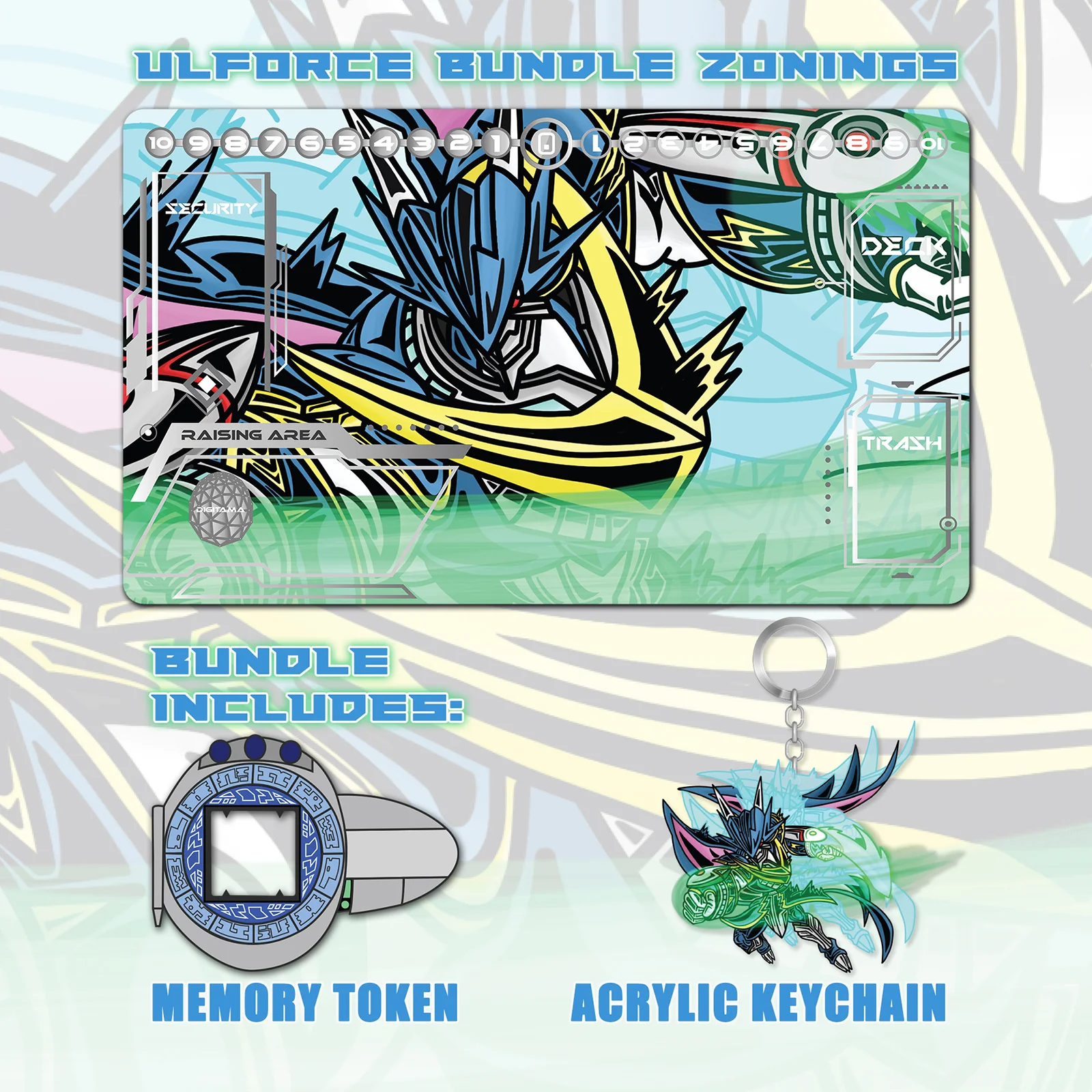 Victory Sword Ulforceveedramon Playmat Bundle