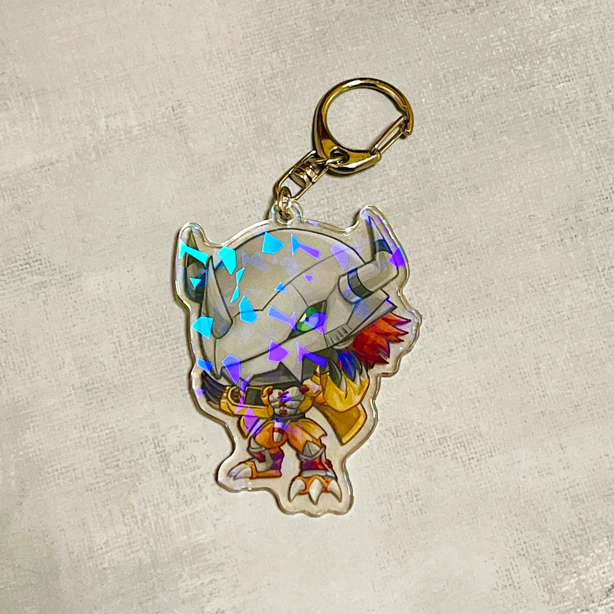 WarGreymon Chibi Acrylic Keychain - Image 2