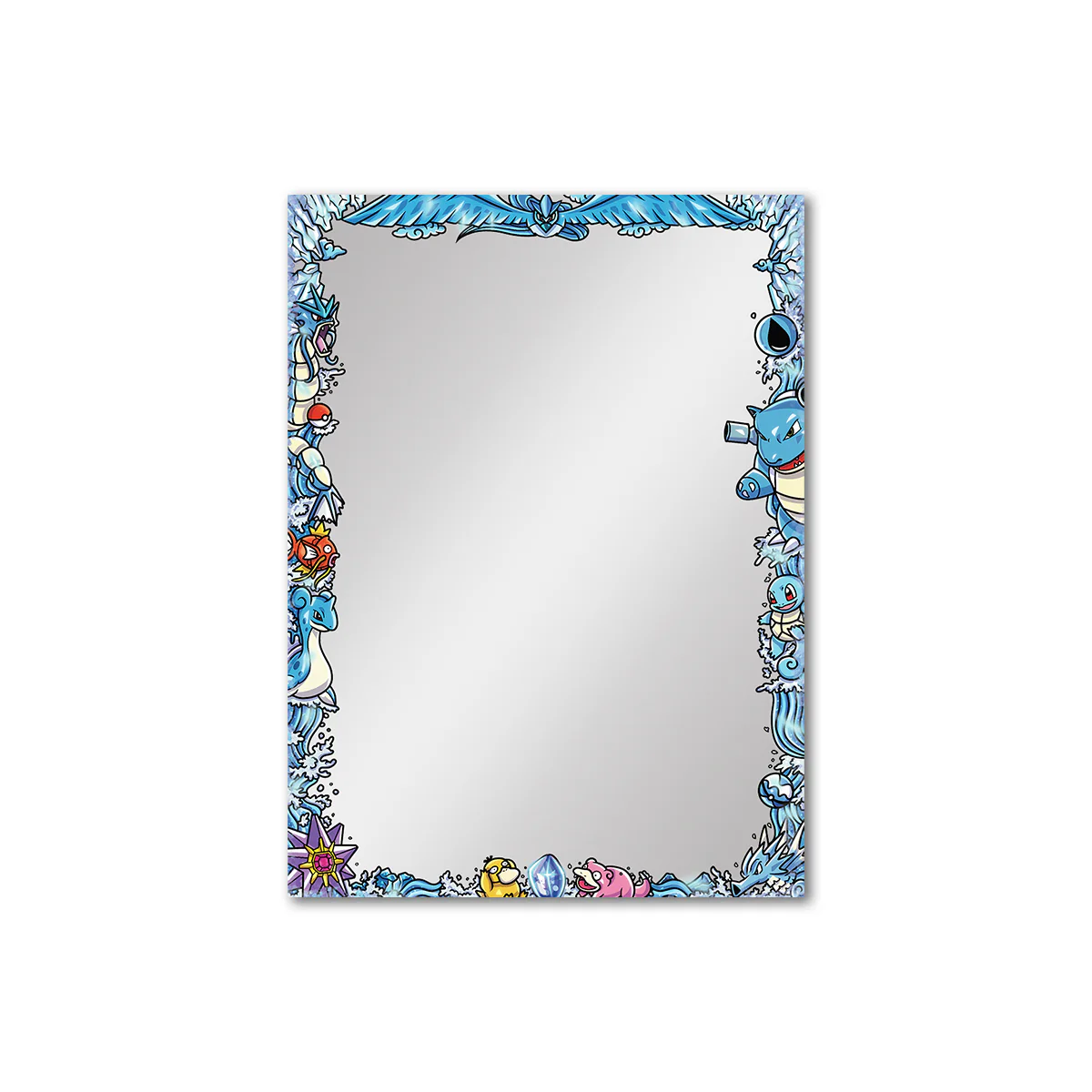 Water Kanto Pokemon Printed Border Oversleeves
