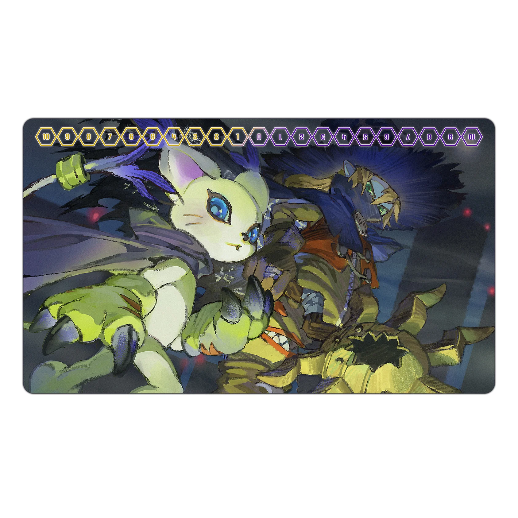 Wizardmon & Tailmon Night Adventure Playmat - Image 2